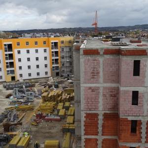 Urocze Nowe Miasto - zaawansowanie prac na koniec października